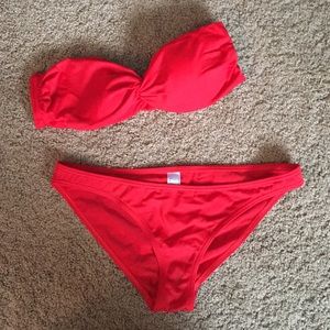 ASOS Red Strapless Bikini